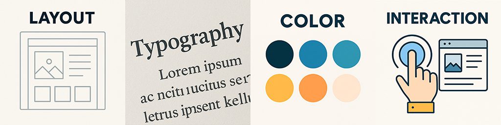 웹디자인의 기본 구성 요소